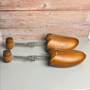 Vintage Mens florsheim Wooden Shoe Tree Stretcher Adjustable